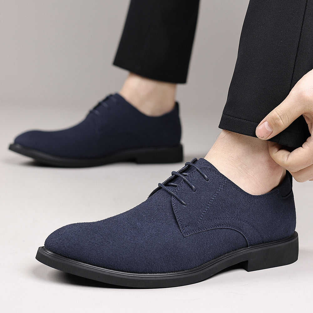 Fashion British Suede Leather Work Shoes Men - Evans creations LLC