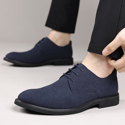 Fashion British Suede Leather Work Shoes Men - Evans creations LLC