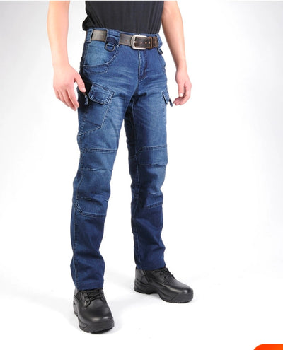 Tactical Jeans Straight Slim Training Men's Trousers - Evans creations LLC