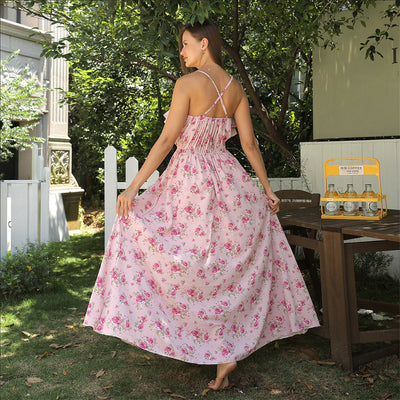 Women's Fashion Simple Printed Dresses - Evans creations LLC