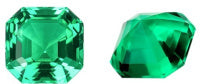 Emerald Green Treasure Shaped Colored Gems - Evans creations LLC