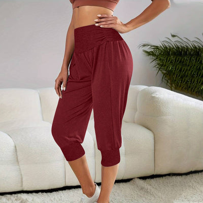 Women's Home Casual Pants High Waist Temperament Ankle-tied Harem Pants - Evans creations LLC