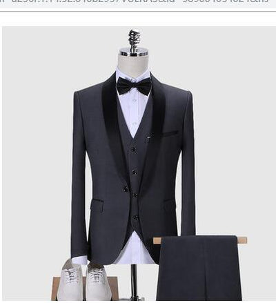 Mens Suits 3Pcs Formal Casual Slim High Quality Stylish Sets - Evans creations LLC