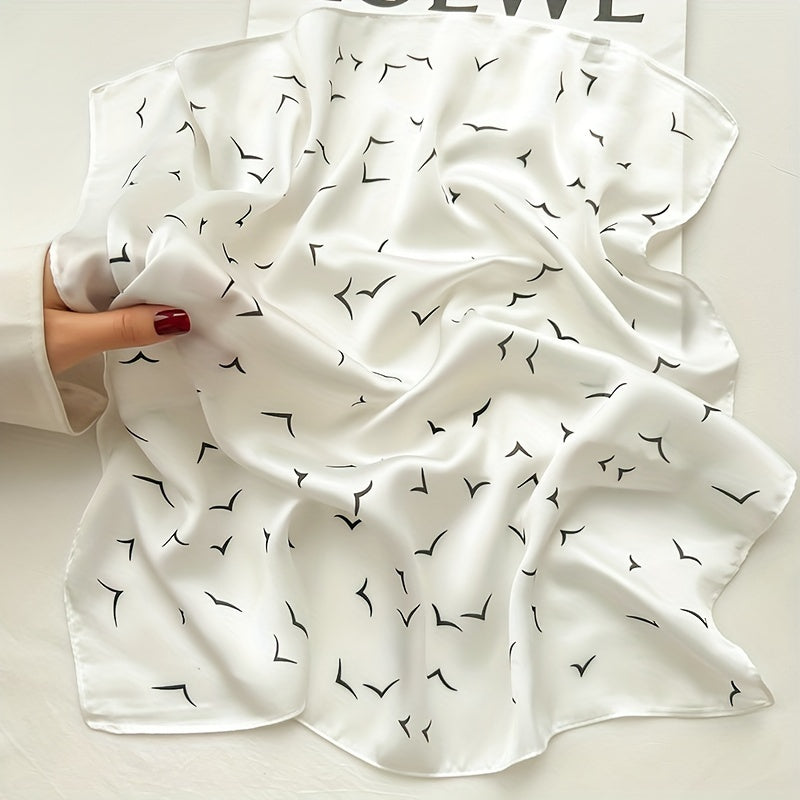 Crafted From Imitation Silk Fabric, This Soft Shawl Is The Perfect Lightweight Accessory For Spring And Autumn. It Is Ideal For Women's Sun Protection And Is Ideal For Outdoor Activities - Evans creations LLC
