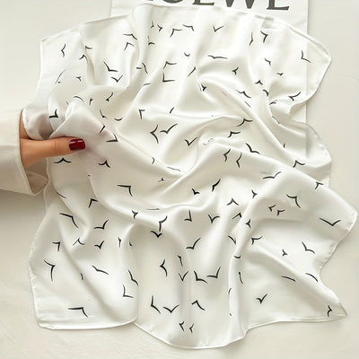 Crafted From Imitation Silk Fabric, This Soft Shawl Is The Perfect Lightweight Accessory For Spring And Autumn. It Is Ideal For Women's Sun Protection And Is Ideal For Outdoor Activities - Evans creations LLC