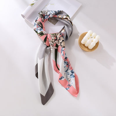 Fashion Gorgeous Printing Mesh Red Style Contrast Color Silky Scarf - Evans creations LLC