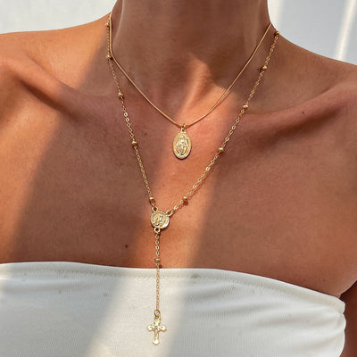 Hip Hop Diamond Cross Pendant Necklace - Evans creations LLC