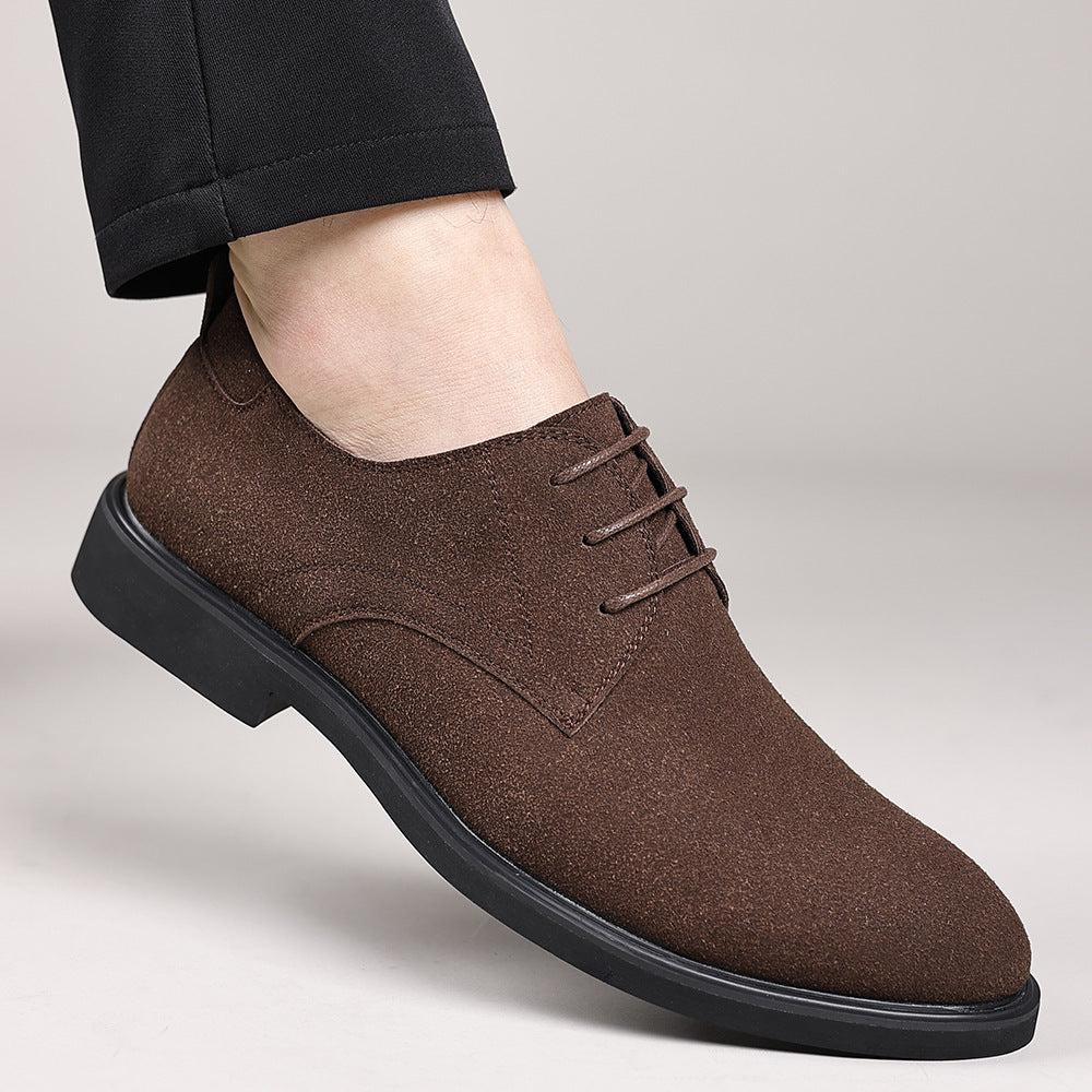 Fashion British Suede Leather Work Shoes Men - Evans creations LLC