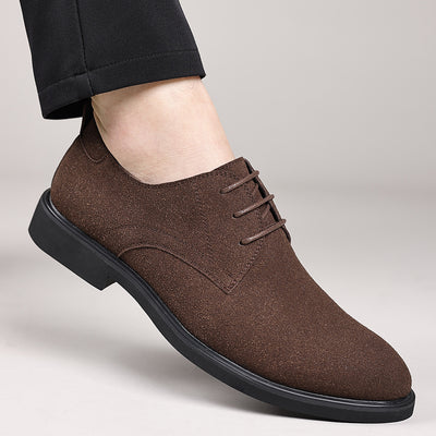 Fashion British Suede Leather Work Shoes Men - Evans creations LLC