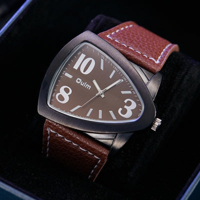 Men's Casual Triangle Belt Quartz Watch - Evans creations LLC