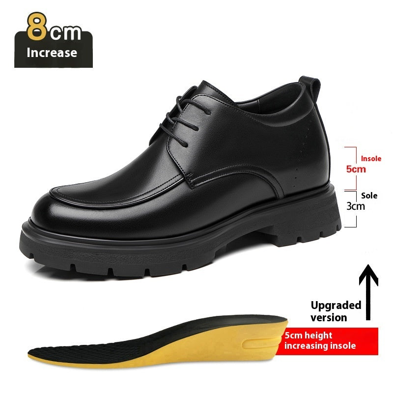 Height Increasing Insole Business Formal Wear Leather Shoes - Evans creations LLC