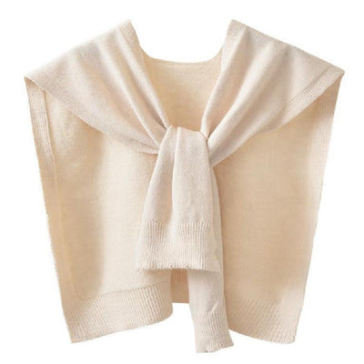 Women's Cored Yarn Knitted Shawl Spring Autumn Outerwear Waistcoat - Evans creations LLC