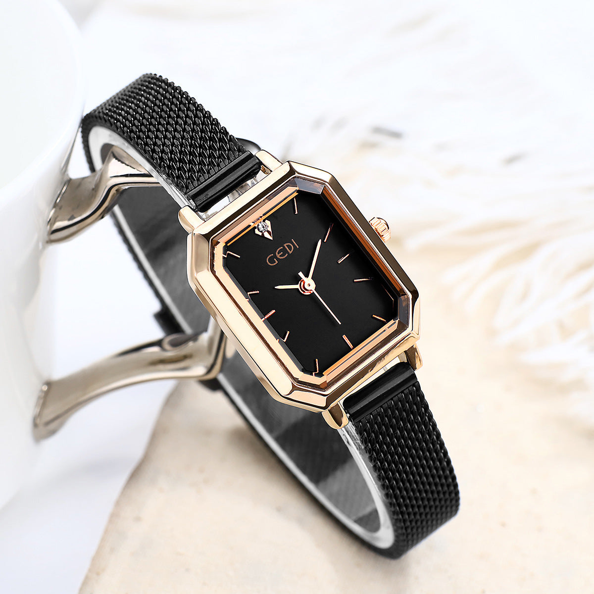 Simple All-match Casual Watch Women's Square Retro - Evans creations LLC
