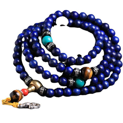 Emperor Natural Lapis Lazuli 108 Bracelet - Evans creations LLC