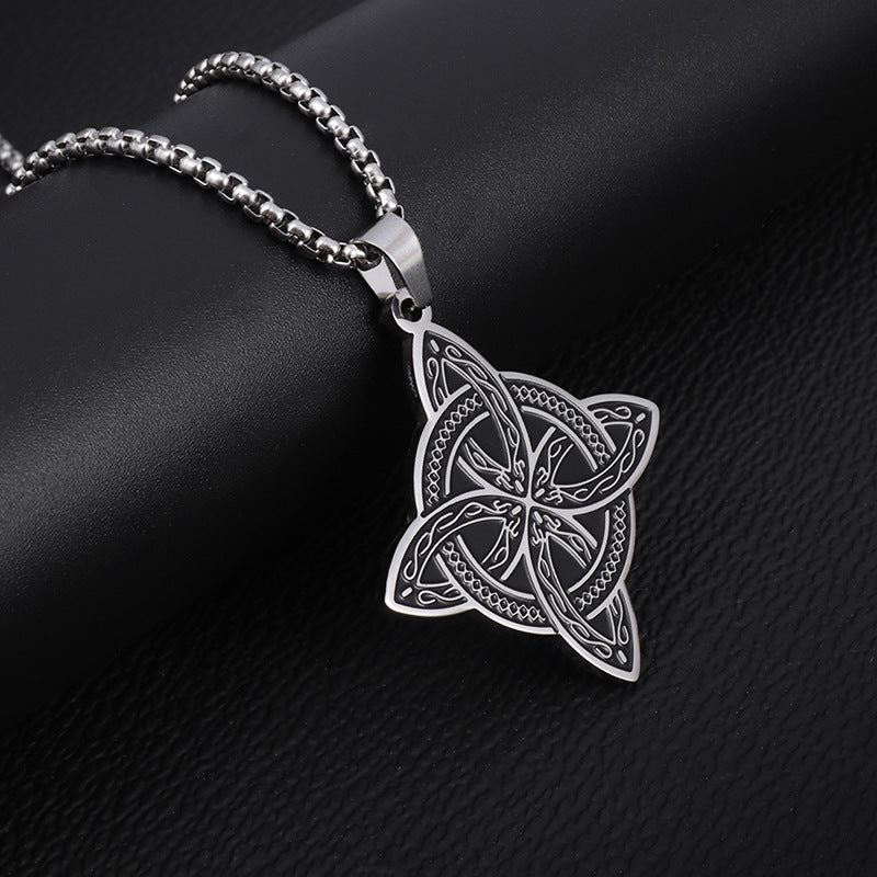 Sweet Classic Witch Knot Bracelet Ring Women's Stainless Steel - Evans creations LLC