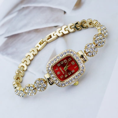 Special Interest Light Luxury Temperament And Fully-jewelled Square Fashion Watch - Evans creations LLC