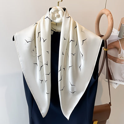 Crafted From Imitation Silk Fabric, This Soft Shawl Is The Perfect Lightweight Accessory For Spring And Autumn. It Is Ideal For Women's Sun Protection And Is Ideal For Outdoor Activities - Evans creations LLC