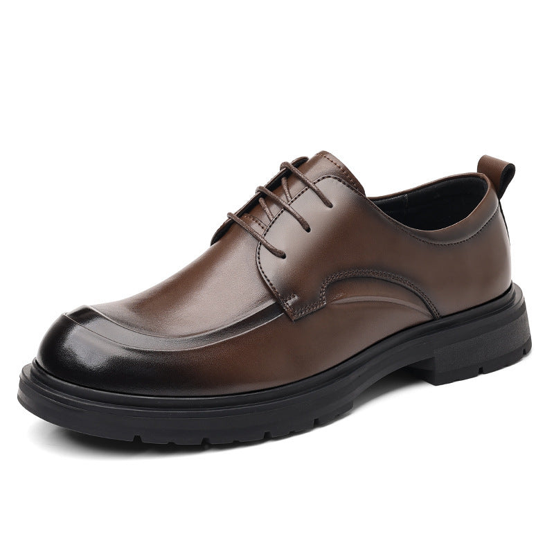 Hollow Leather Shoes Men's Plus Size Low-top Business - Evans creations LLC