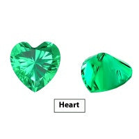Emerald Green Treasure Shaped Colored Gems - Evans creations LLC