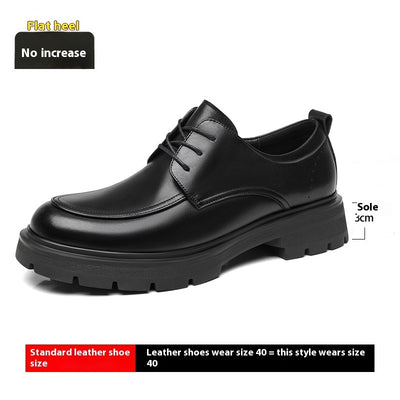 Height Increasing Insole Business Formal Wear Leather Shoes - Evans creations LLC
