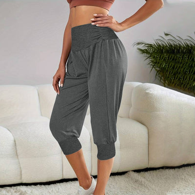 Women's Home Casual Pants High Waist Temperament Ankle-tied Harem Pants - Evans creations LLC