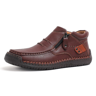 Plus Size Men's Outdoor Casual Shoes Slip-on Flat Bottom - Evans creations LLC
