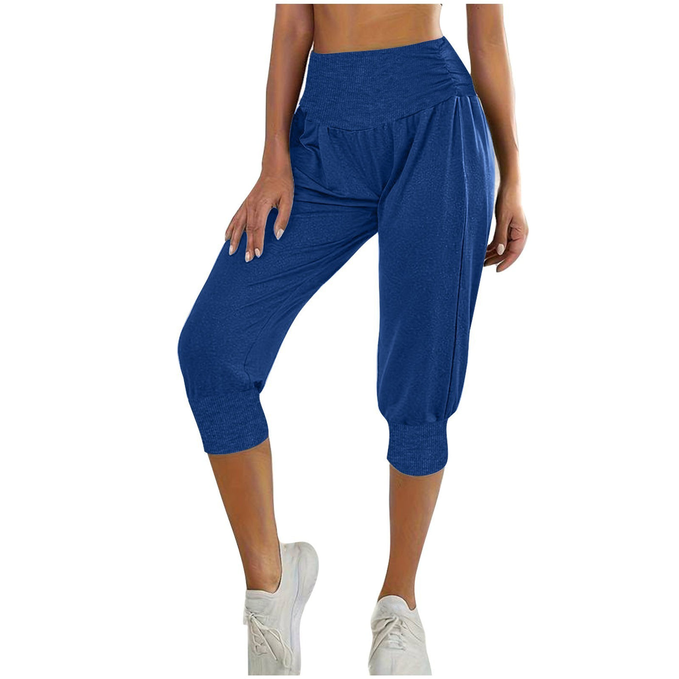 Women's Home Casual Pants High Waist Temperament Ankle-tied Harem Pants - Evans creations LLC