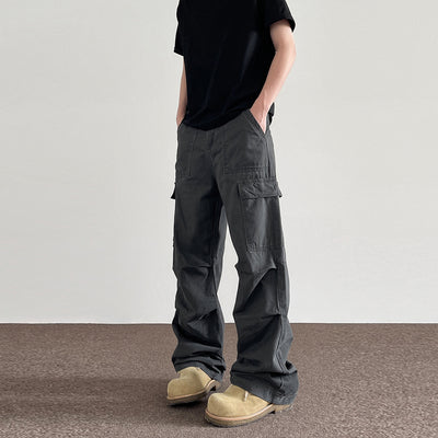 American Retro Washed Distressed Overalls Men - Evans creations LLC