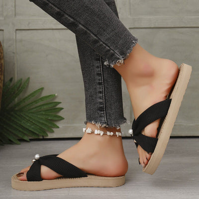 New Fashion Flat Sandals Summer Open Toed Light French Women's Beach Shoes - Evans creations LLC