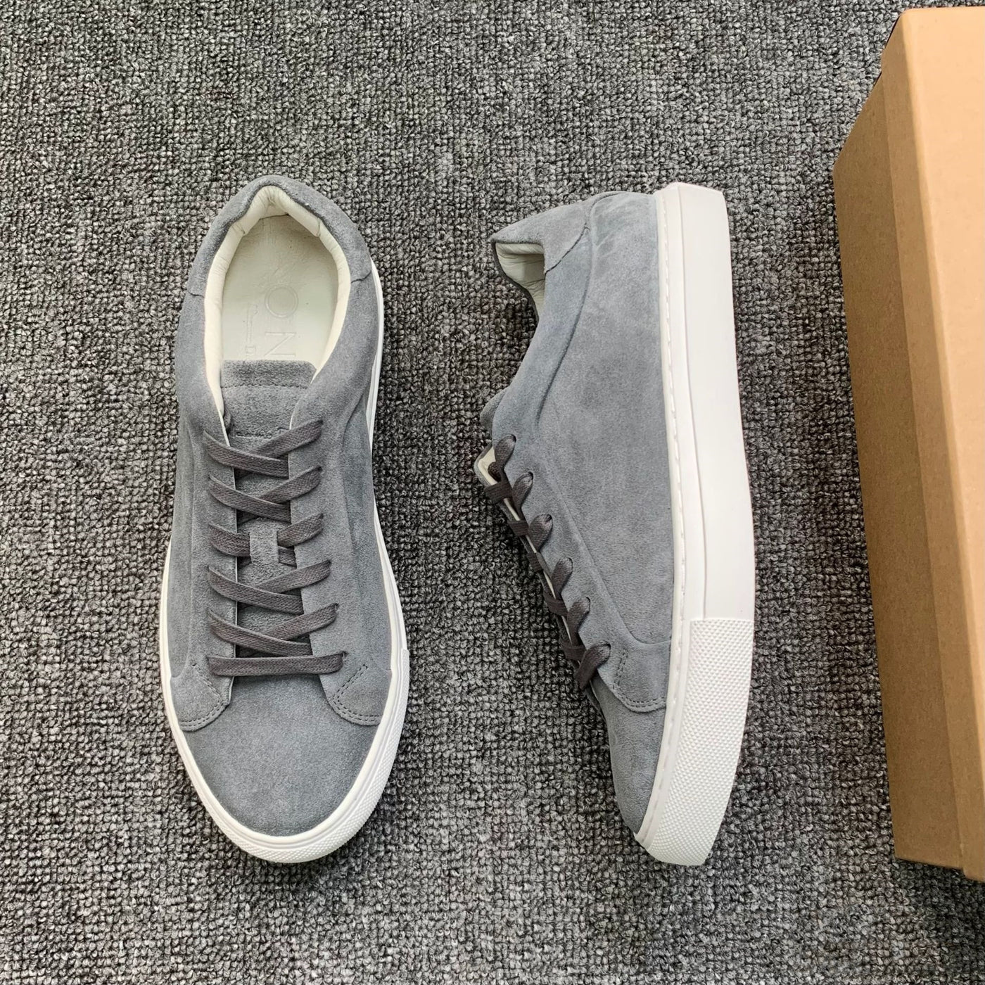 Comfortable Breathable Lace Up White Shoes All-matching Round Toe Flat Sneaker - Evans creations LLC