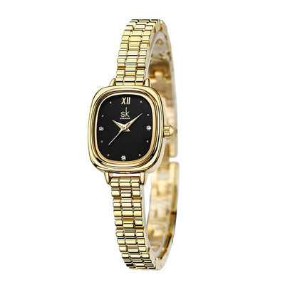 Steel Belt Waterproof Quartz Small Square Watch - Evans creations LLC