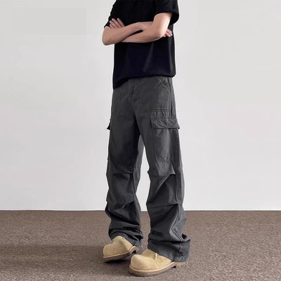 American Retro Washed Distressed Overalls Men - Evans creations LLC