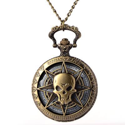 Vintage Necklace Quartz Pocket Watch for Men and Women Chain Watch - Evans creations LLC