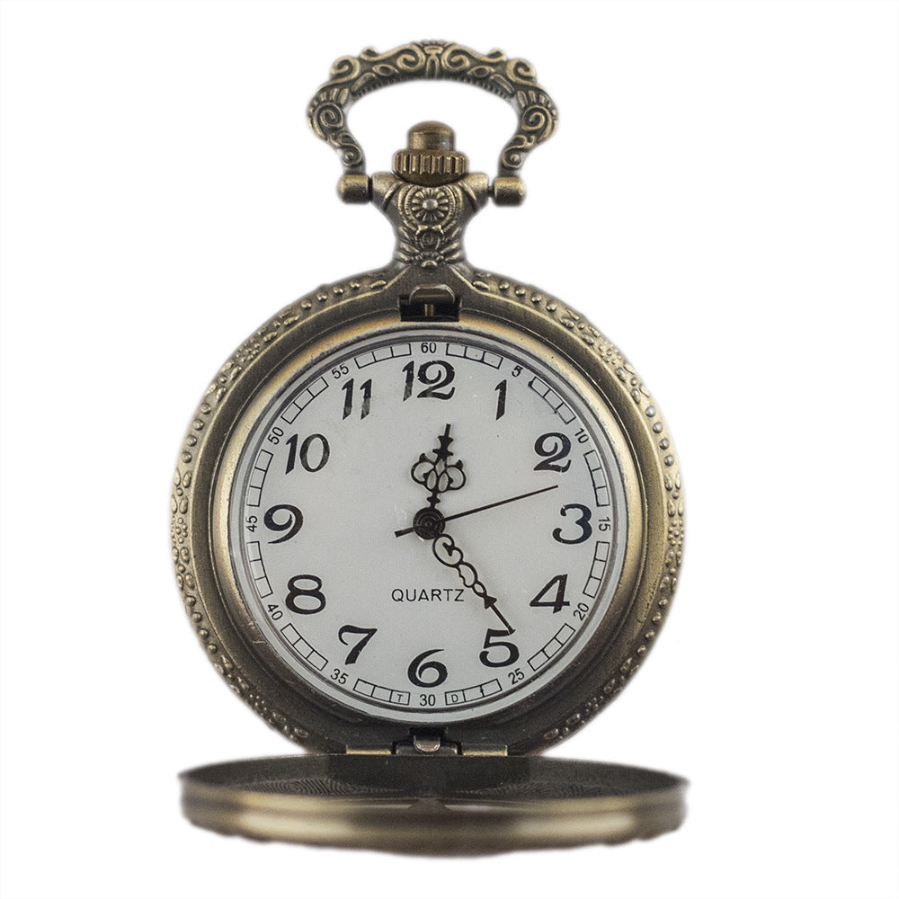 Vintage Necklace Quartz Pocket Watch for Men and Women Chain Watch - Evans creations LLC