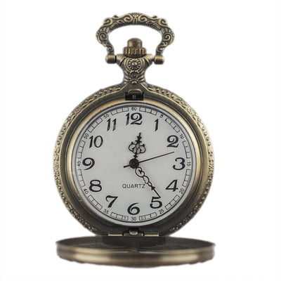 Vintage Necklace Quartz Pocket Watch for Men and Women Chain Watch - Evans creations LLC