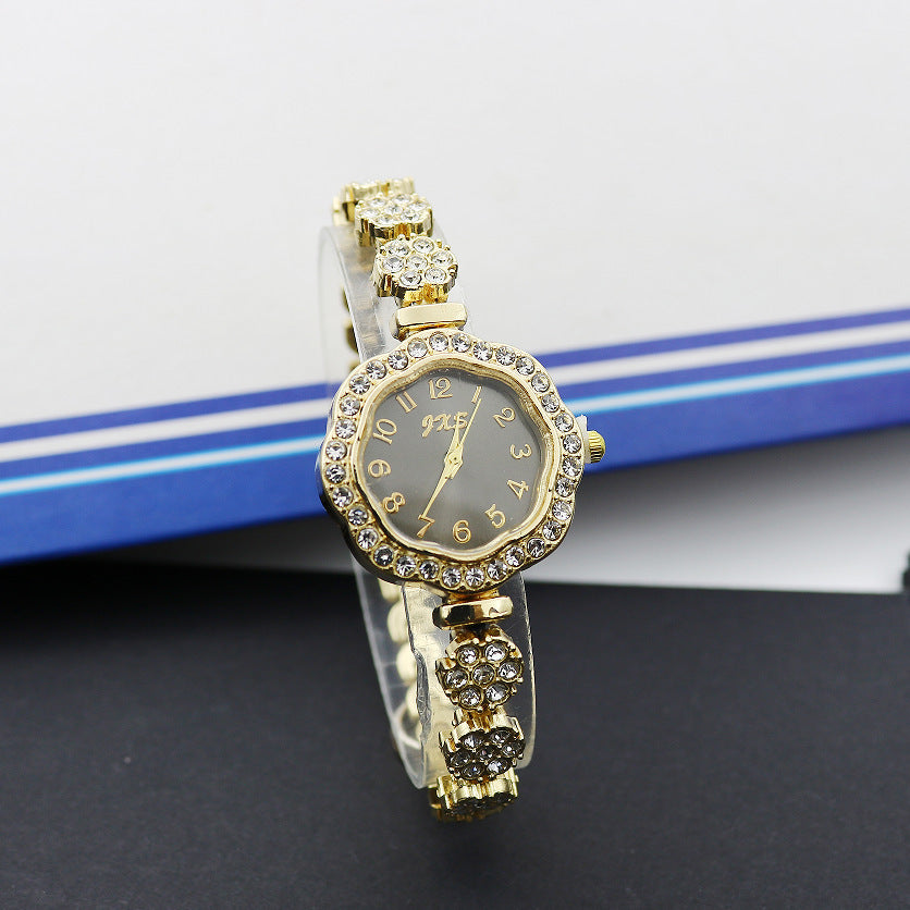 Special Interest Light Luxury Temperament And Fully-jewelled Square Fashion Watch - Evans creations LLC