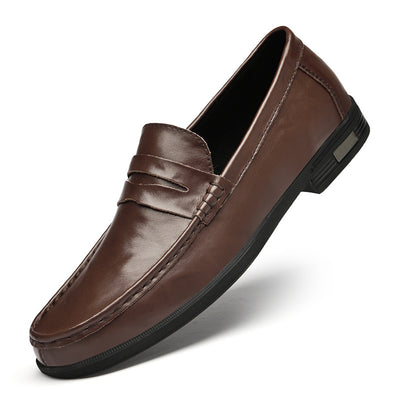 New British Breathable Casual Leather Shoes Men - Evans creations LLC