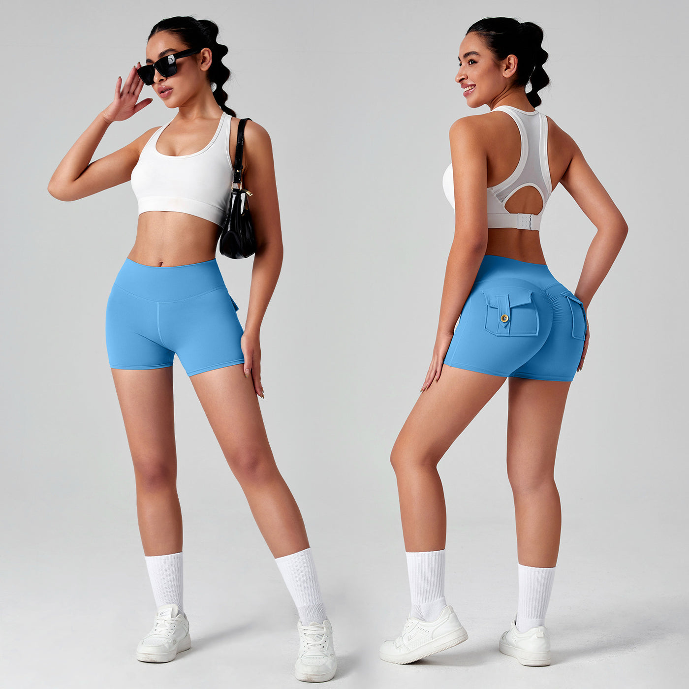 Naked Women Feeling High Elastic Running Quick-drying Pants - Evans creations LLC