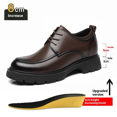 Height Increasing Insole Business Formal Wear Leather Shoes - Evans creations LLC