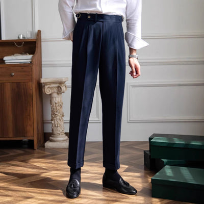 British Men Business Casual Pants - Evans creations LLC