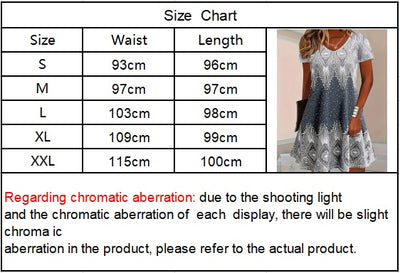 Self-pick-up Women's Printed Casual Short Sleeve V Neck Dress Only Self-pickup Is Supported - Evans creations LLC