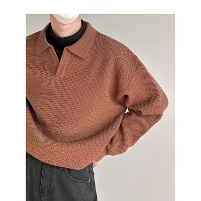 Men's Solid Color Loose Long Sleeves - Evans creations LLC