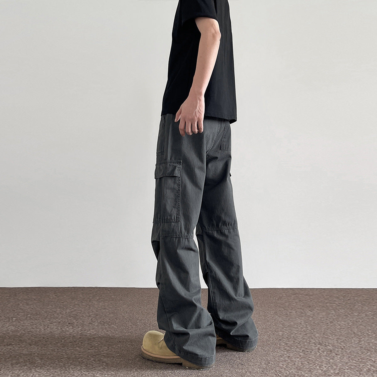 American Retro Washed Distressed Overalls Men - Evans creations LLC