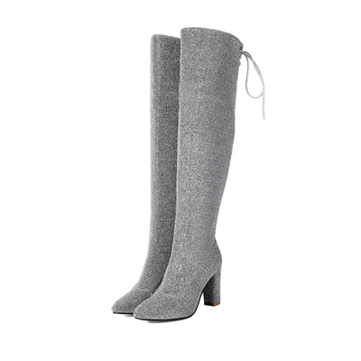 Over-the-knee Nightclub Knight 40-47 Large Size Boots - Evans creations LLC