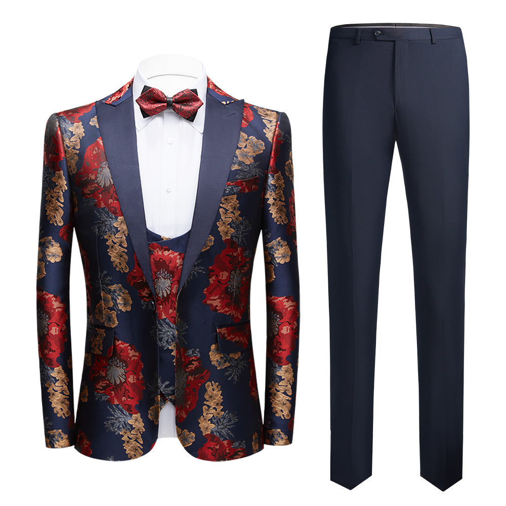 Men's Business Casual Business Host Wedding Suits - Evans creations LLC