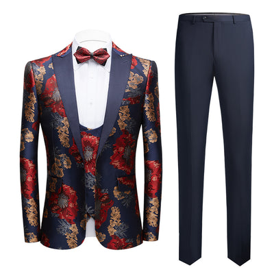 Men's Business Casual Business Host Wedding Suits - Evans creations LLC