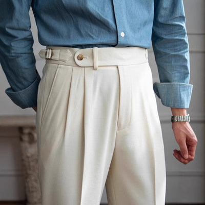 British Men Business Casual Pants - Evans creations LLC