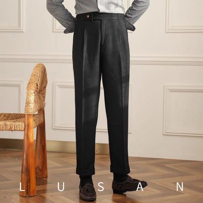 British Men Business Casual Pants - Evans creations LLC