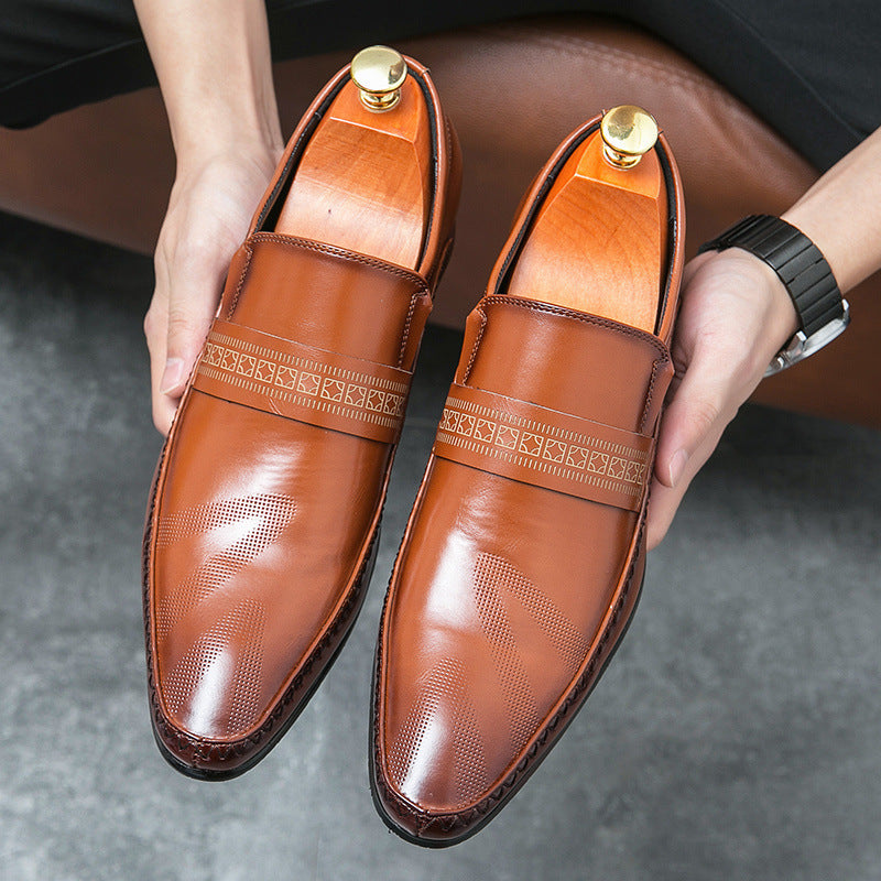 Breathable Business Casual Leather Shoes - Evans creations LLC