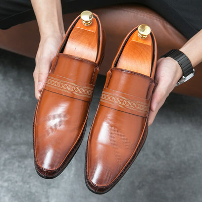 Breathable Business Casual Leather Shoes - Evans creations LLC
